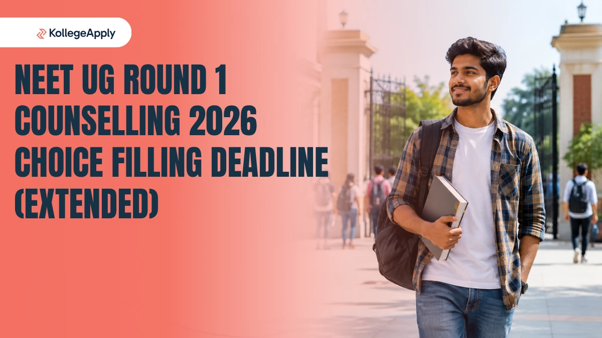 MCC NEET UG Round 1 Counselling 2026: Choice Filling Deadline Extended, Check Revised Dates