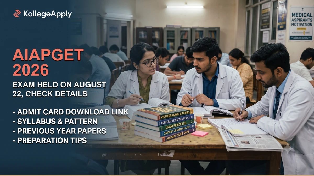 AIAPGET 2026: Exam on Aug 22, Admit Card, Shift Timings and Exam Pattern