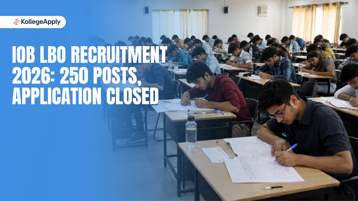 IOB LBO Recruitment 2026: 250 Posts, Application Closed
