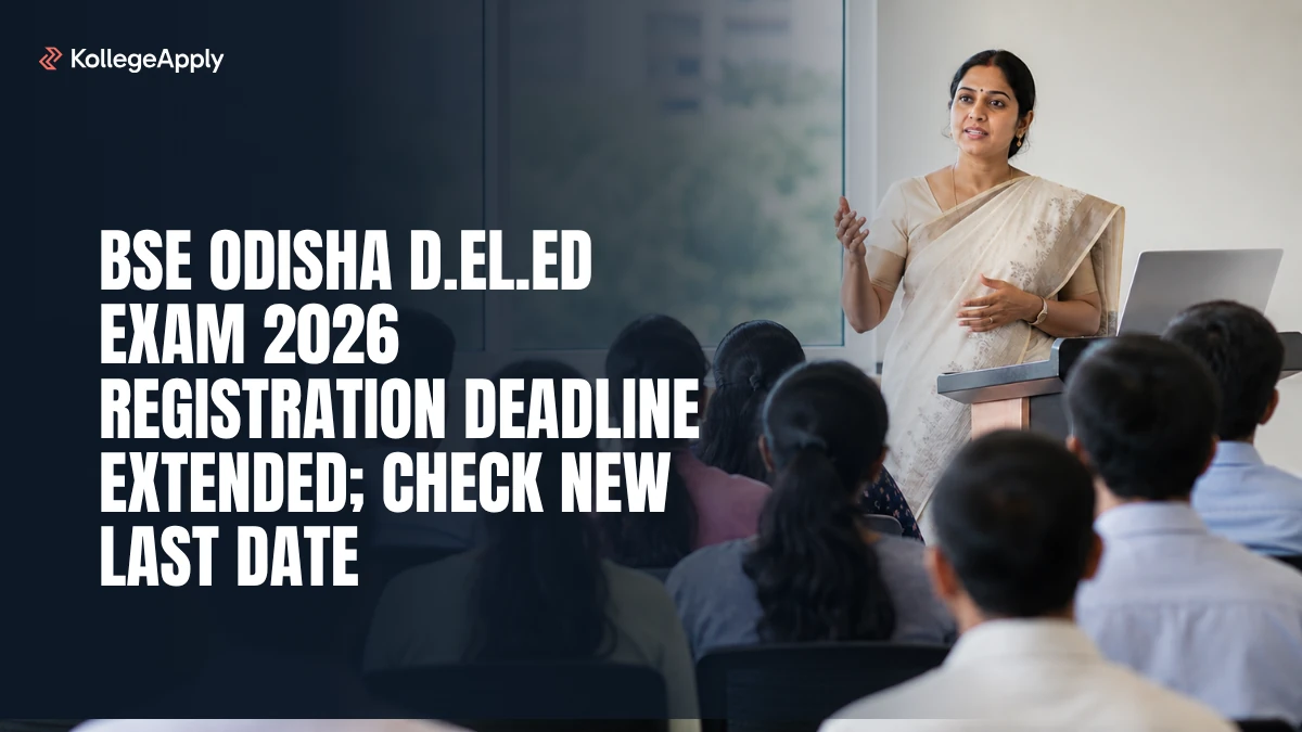 BSE Odisha D.El.Ed Exam 2026 Registration Deadline Extended